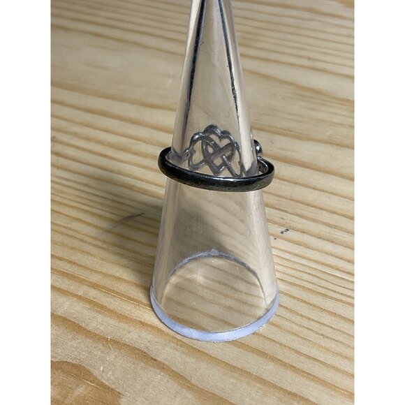 JBWR 925 Sterling Silver Heart Infinity Ring - Picture 3 of 3